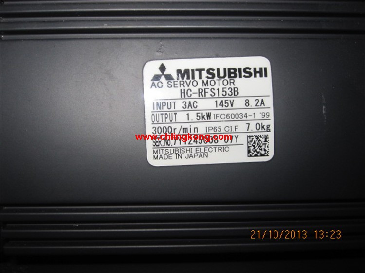 三菱 低慣量中功率電機(jī) HC-RFS153B